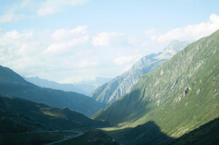 Aerial Photography of Grass Covered Mountain