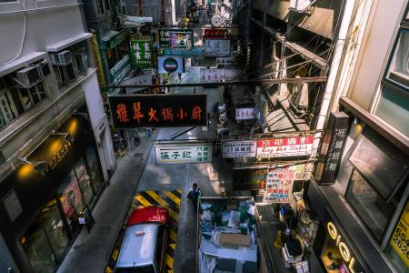 Aerial Photography of the Street