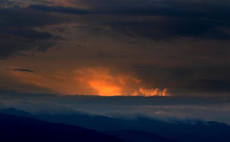 Aerial Photography of White Sky during Sunset