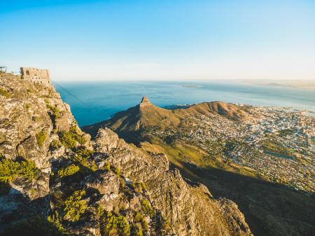 Aerial Shot of Green Mountains