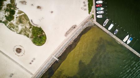 Aerial Shot Of Jetty