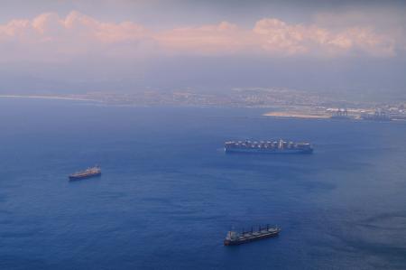 Aerial Shot of Ship on Body of Water