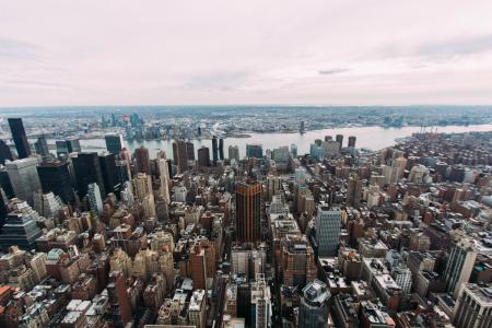 Aerial View of City