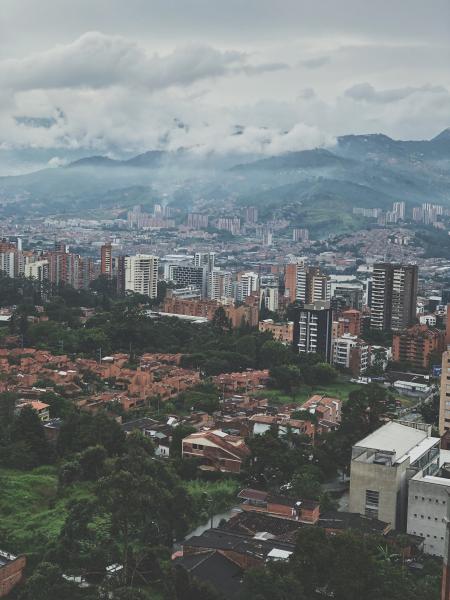 Aerial View of City Buildings