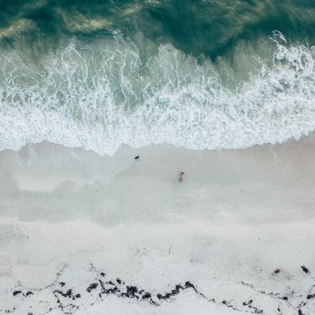 Aerial View of Ocean Wave