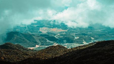 Aerial View of the Mountains