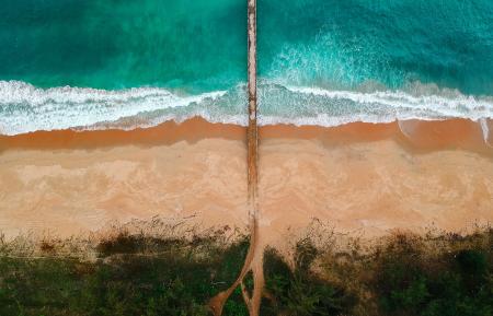 Aerial View of the Sea