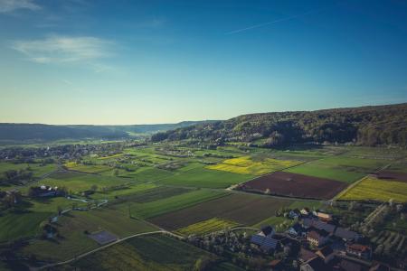 Aerial View of Village during Daytime