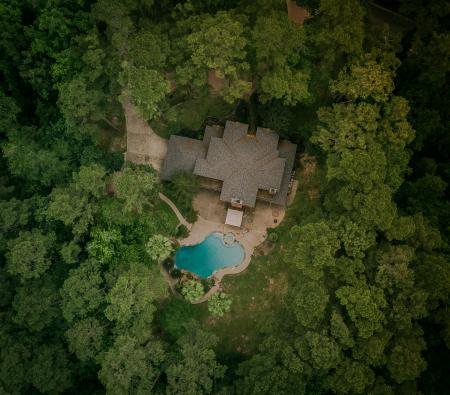 Aerial View Photography of House With Swimming Pool