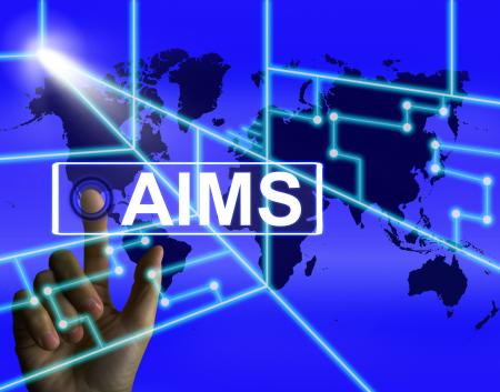 Aims Screen Shows International Goals and Worldwide Aspirations