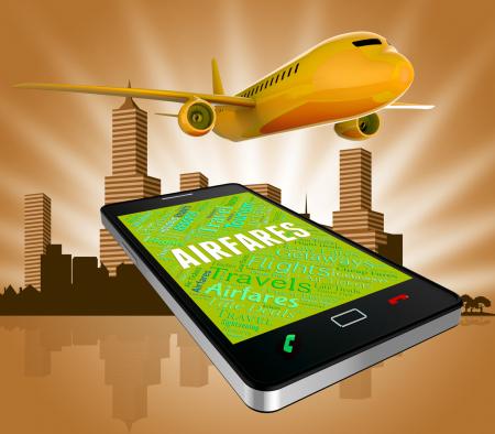 Airfares Online Represents Selling Price And Aeroplane