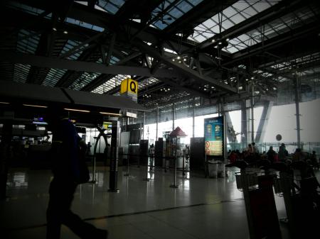 Airport Interior Traveller Silhouette