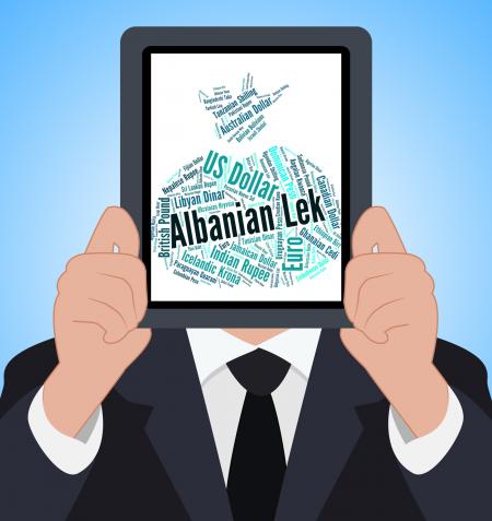 Albanian Lek Means Currency Exchange And Banknote