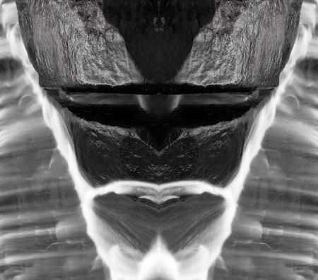 Alien Tribal Mask - Black & White