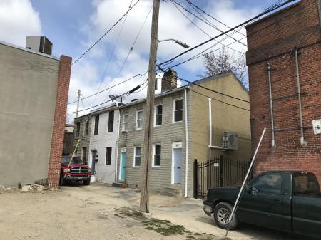 Alley houses, 411-417 Griffin Court, Baltimore, MD 21231