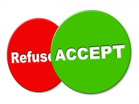 Allowed Sign Indicates Take On And Accept