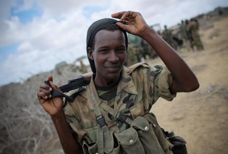 AMISOM forces in Saa'moja outside Kismayo 10