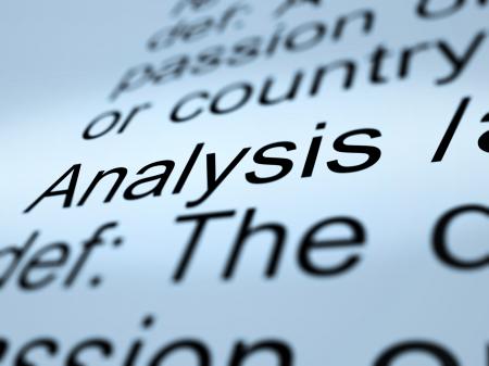 Analysis Definition Closeup Showing Probing Study Or Examining