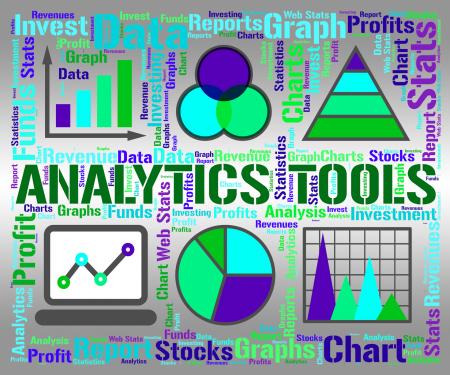 Analytics Tools Represents Business Graph And App