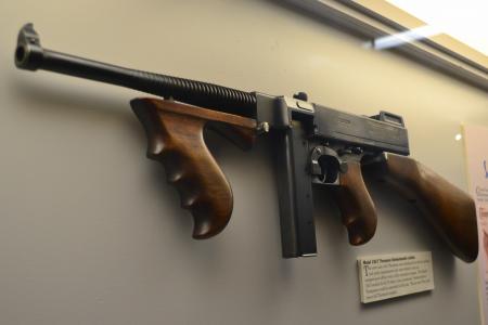 Ancient gun of the beginning of the last century in the museum