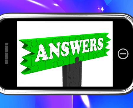 Answers Sign On Smartphone Shows Support