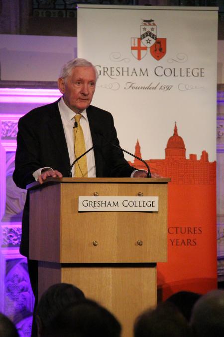 Anthony Arlidge QC delivering a Gresham College lecture
