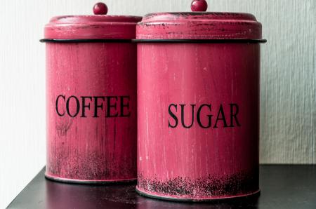 Antique coffee and sugar Canisters