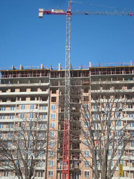 Apartments building in construction