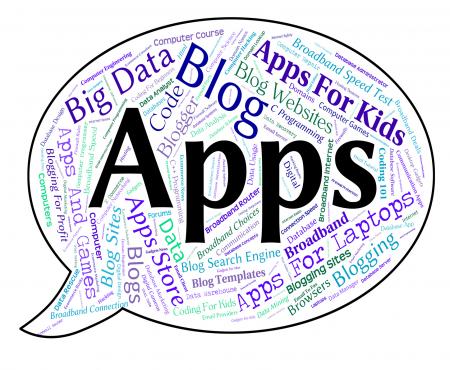 Apps Word Shows Application Software And Internet