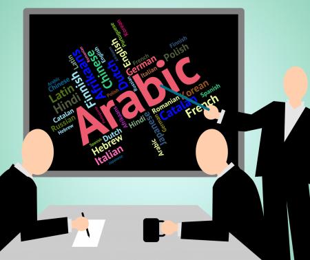 Arabic Language Means Translate Lingo And Word