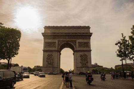 Arc De Triomphe In Paris, France