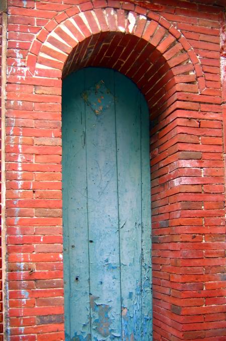 Arched Doorway Made from Bricks