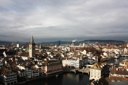 Areal View of Buildings in the City