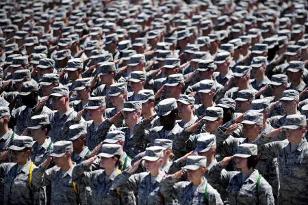 Army Saluting