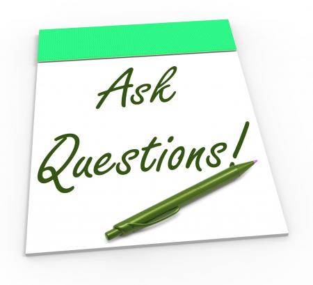 Ask Questions! Notebook Means Solving Requests Or Customer Support