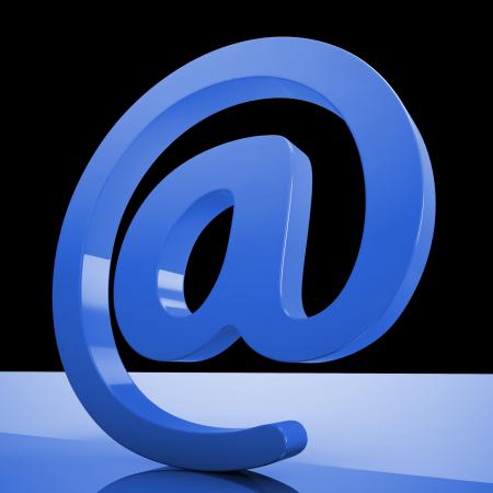 At Sign Mean Email Correspondence on Web