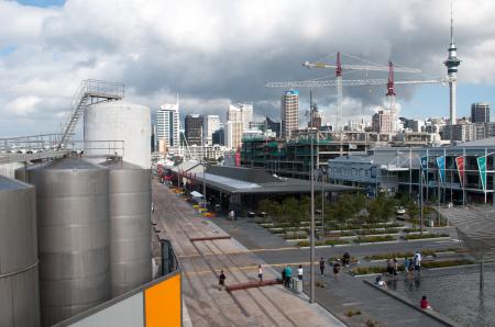 Auckland skyline from Silo Park