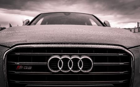 Audi Black and Chrome Grille