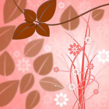 Background Leaves Represents Leafy Foliage And Petals