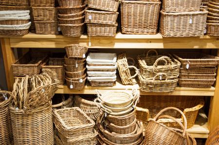 Bamboo rotan baskets