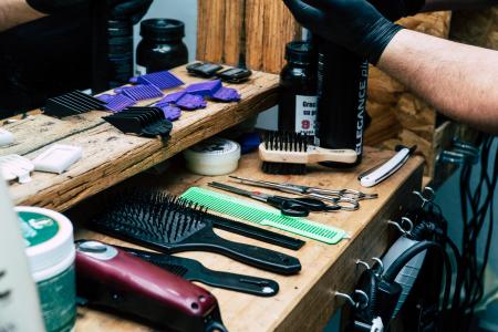 Barber's Tool on Table