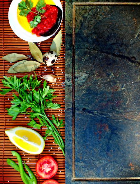 Basic mediterranean cooking ingredients