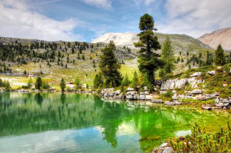 Beautiful Lake in the Valley