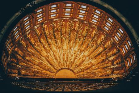 Beige and Brown Floral Digital Wallpaper