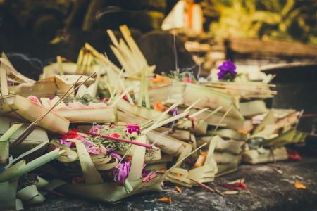 Beige Coconut Leaves