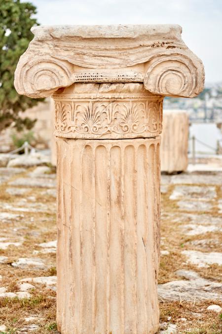 Beige Concrete Pillar