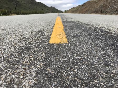 Belly on Wyoming Highway 34