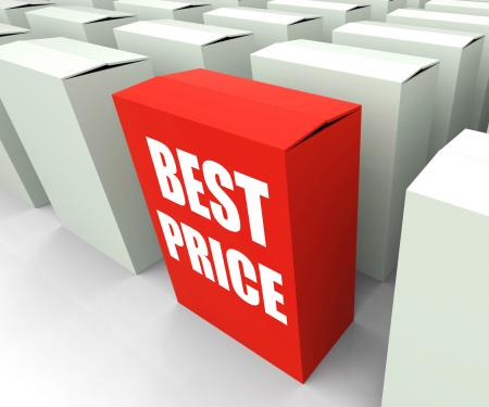 Best Price Box Represents Bargains and Discounts