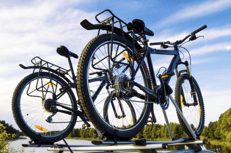 Bicycles Against Sky