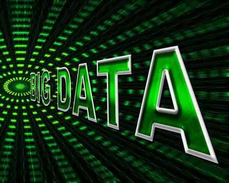 Big Data Shows Info Bytes And Byte